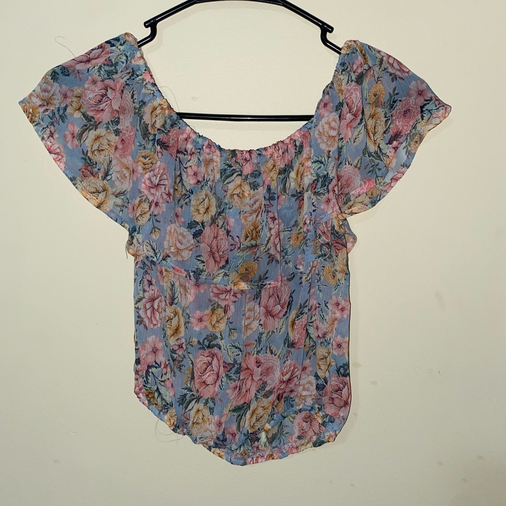 Medium multi color crop top, Tosca, Medium, loose